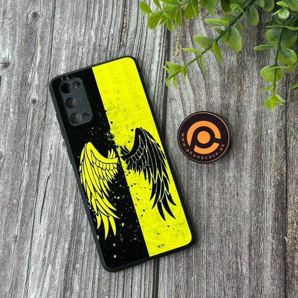 Samsung Galaxy S20 - Angel Wings Design 1 - Premium Printed Glass soft Bumper Shock Proof Case  CS-42145