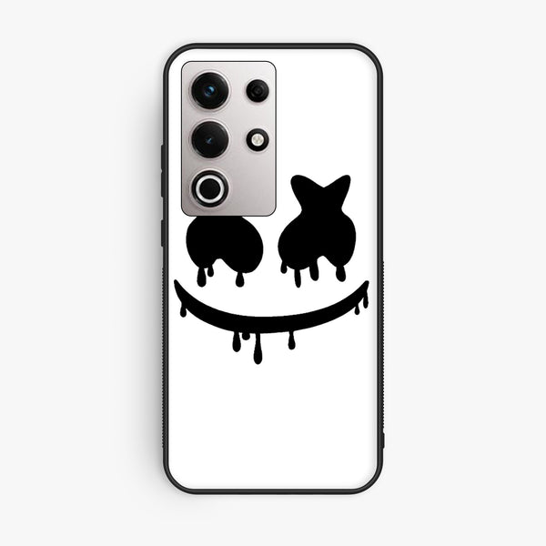 Itel S25 Ultra - Marshmello Face - Premium Metal Printed Soft Bumper Shock Proof Case