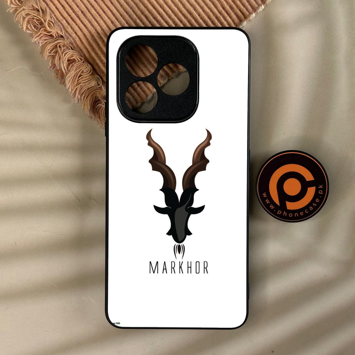 Honor X8d - Markhor Design 2 - Premium Metal Printed Soft Bumper Shock Proof Case