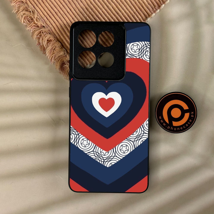 Motorola Moto G86 - Heart 2.0 Design 3 - Premium Metal Printed Soft Bumper Shock Proof Case