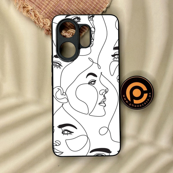 Vivo V60 - Girls Design 7 - Premium Metal Printed Soft Bumper Shock Proof Case