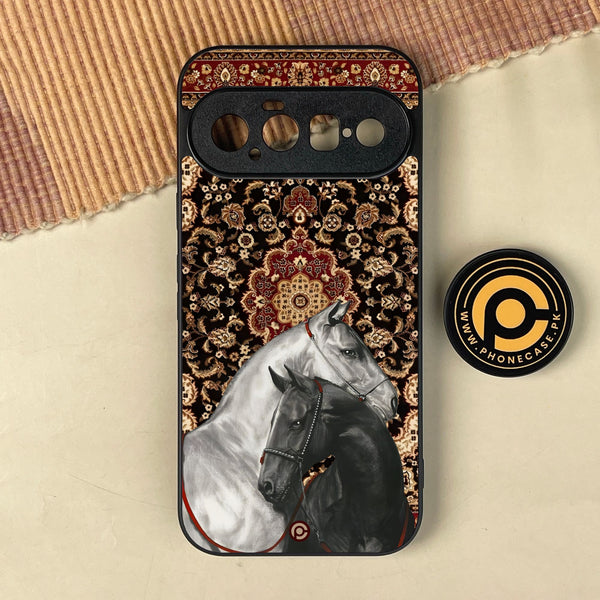 Google Pixel 11 - Horse Heritage - Premium Metal Printed Soft Bumper Shock Proof Case