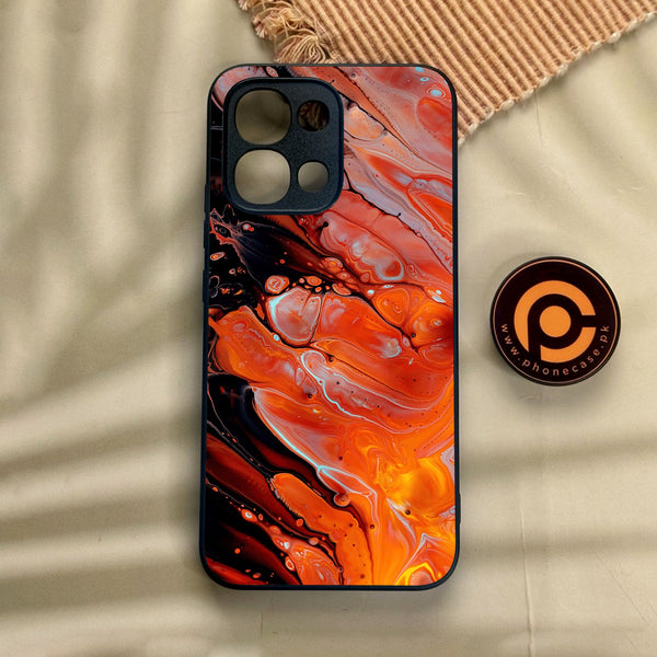 Oppo A6 Pro - Liquid Marble Design 4 - Premium Metal Printed Soft Bumper Shock Proof Case