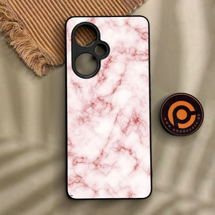 Oneplus Nord CE 3 Lite - Pink Design 4 - Premium Metal Printed Soft Bumper Shock Proof Case