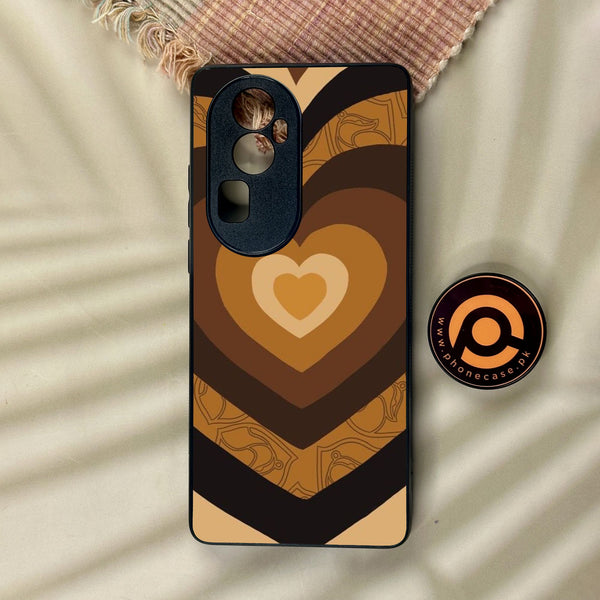 Oppo Reno 10 Pro Plus - Heart 2.0 Design 5 - Premium Metal Printed Soft Bumper Shock Proof Case