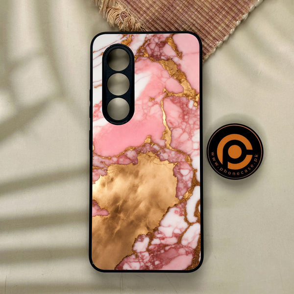 Itel S25 - Pink Marble 2.0 Design 7 - Premium Metal Printed Soft Bumper Shock Proof Case