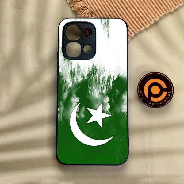 Oppo A6 Pro - Pakistani Flag Design 9 - Premium Metal Printed Soft Bumper Shock Proof Case