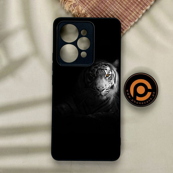 Realme 15 - Tiger Design 10 - Premium Metal Printed Soft Bumper Shock Proof Case