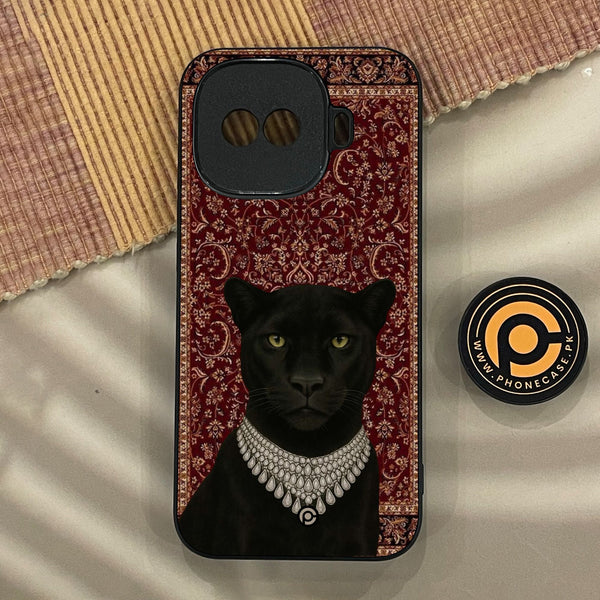 iQoo Z11 Turbo - Black Panther - Premium Metal Printed Soft Bumper Shock Proof Case