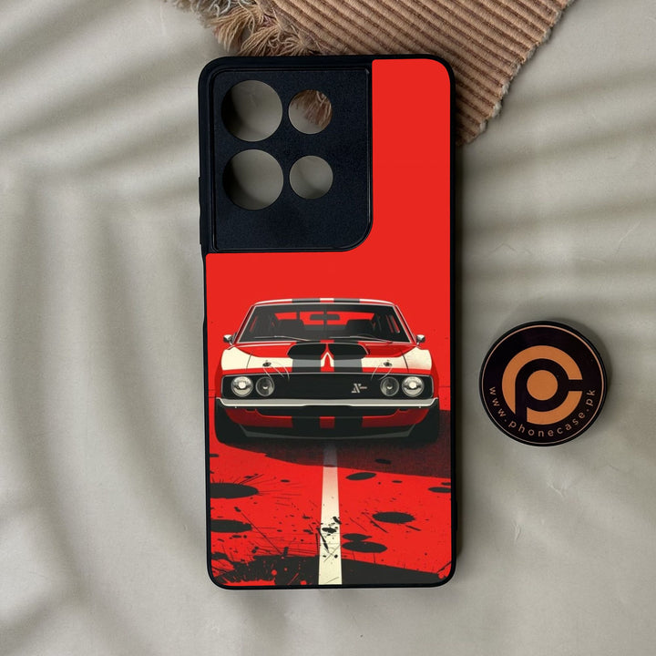 Motorola Moto G75 - Classic Racer Vibes - Premium Metal Printed Soft Bumper Shock Proof Case