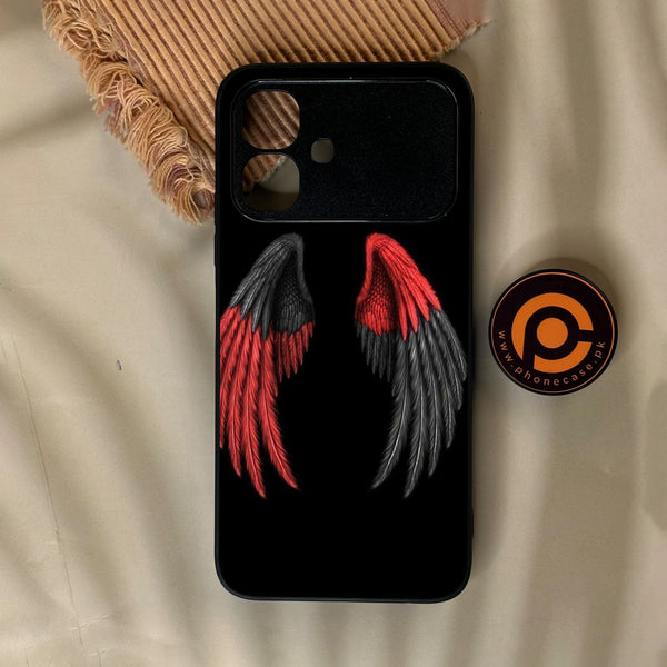 Infinix Smart 20 - Angel Wings Design 7 - Premium Metal Printed Soft Bumper Shock Proof Case