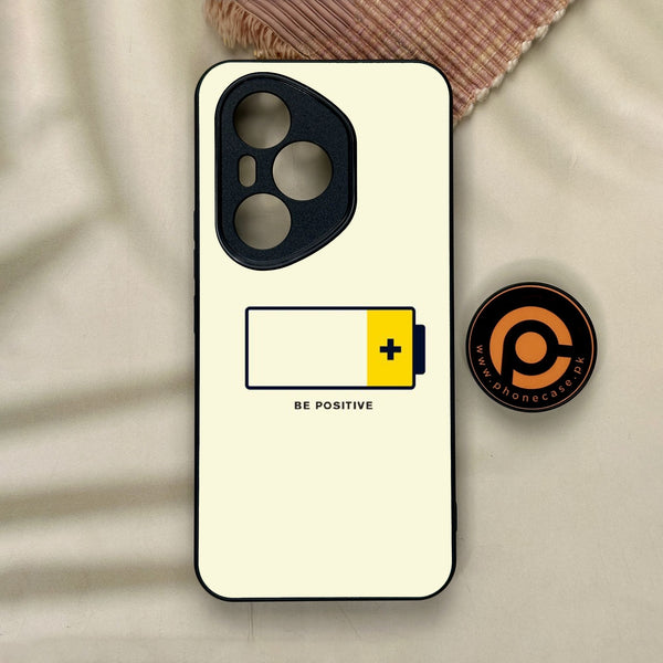 Honor 400 Pro - Be Positive Design - Premium Metal Printed Soft Bumper Shock Proof Case