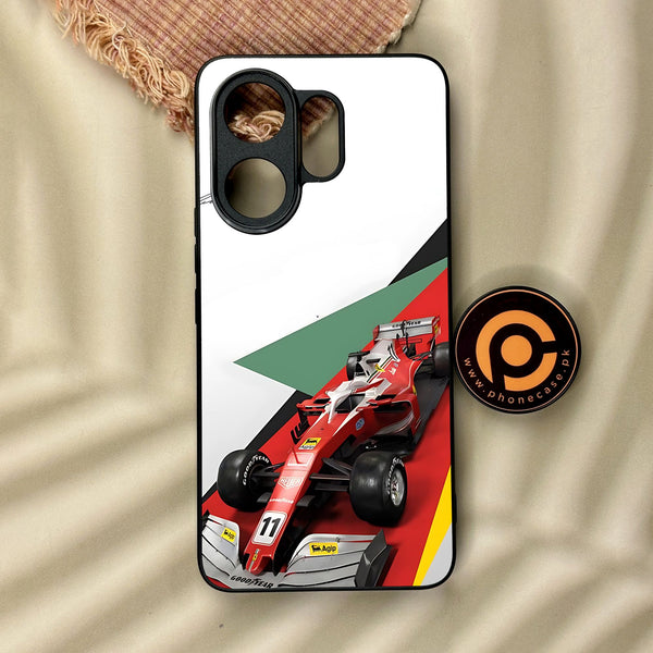 Vivo V60 - Formula 1 Design 3 - Premium Metal Printed Soft Bumper Shock Proof Case