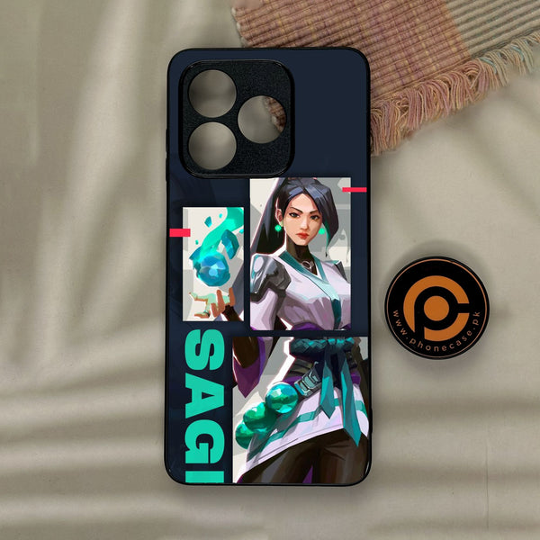 Honor X5c Plus - Battle-Ready Design 1 - Premium Metal Printed Soft Bumper Shock Proof Case