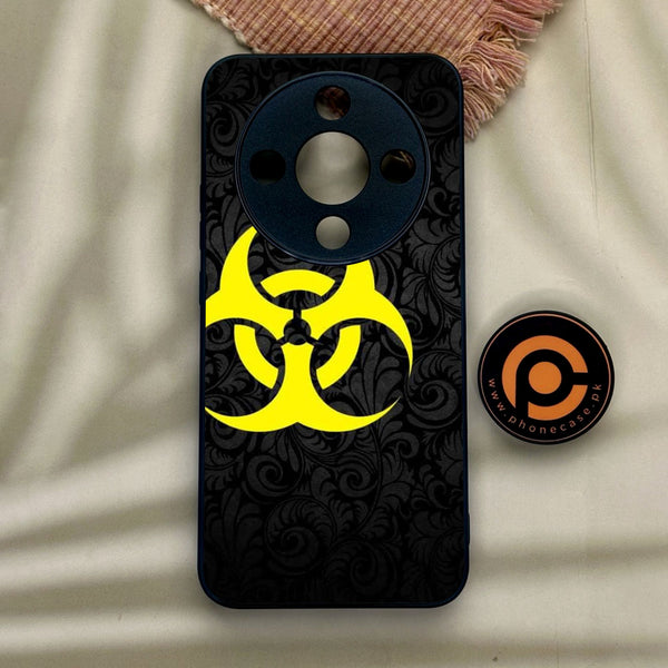 Honor x9d - Biohazard Design 10 - Premium Metal Printed Soft Bumper Shock Proof Case