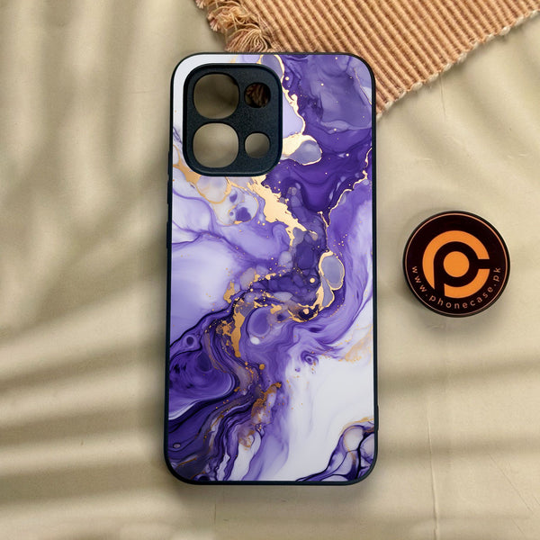 Oppo A6 Pro - Liquid Design 2 - Premium Metal Printed Soft Bumper Shock Proof Case