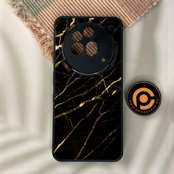 Nothing Phone 3a Pro - Black Marble Design 7 - Premium Metal Printed Soft Bumper Shock Proof Case