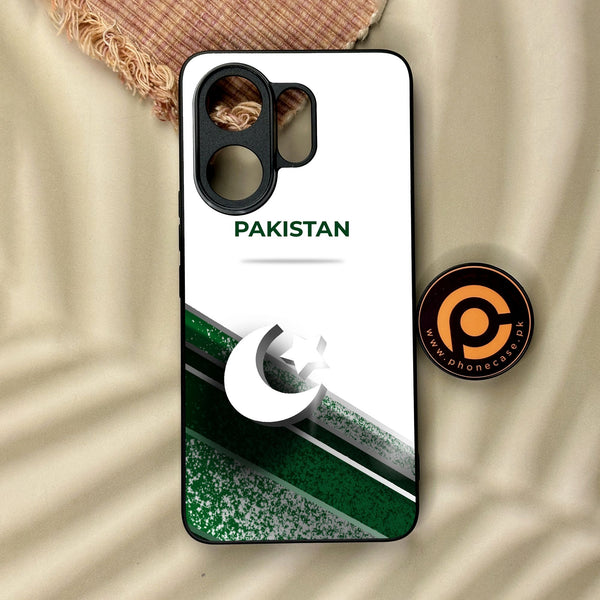 Vivo V60 - Pakistan Design 10 - Premium Metal Printed Soft Bumper Shock Proof Case