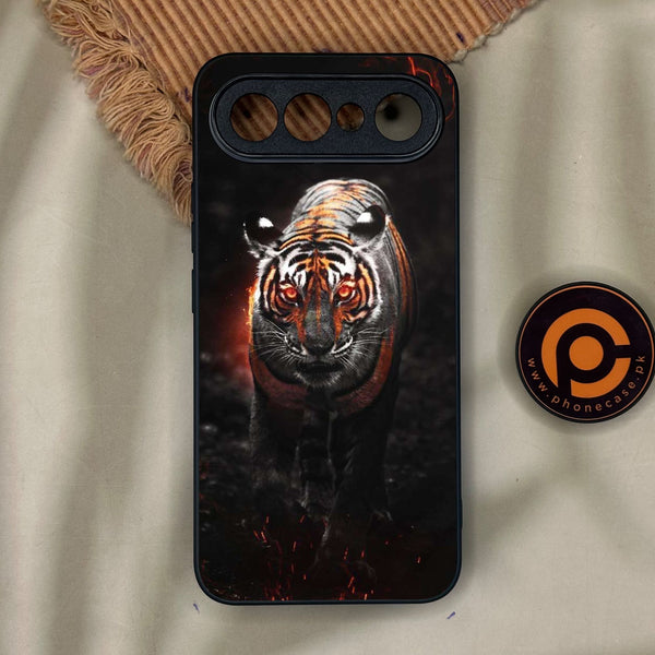 Vivo X300 FE - Tiger Design 6 - Premium Metal Printed Soft Bumper Shock Proof Case