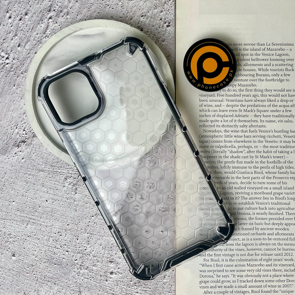 iPhone 15 Plus Airbag Shockproof Hybrid Armor Honeycomb Case