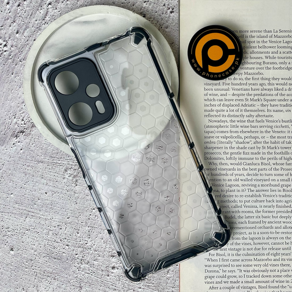 Xiaomi Poco F5 Airbag Shockproof Hybrid Armor Honeycomb Transparent Cover