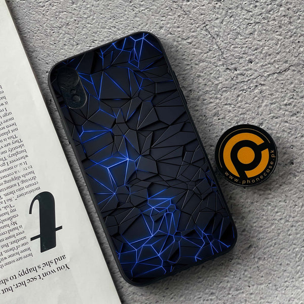 iPhone XR - 3D Design 1 - Premium Metal Printed soft Bumper shock Proof Case CS-42196