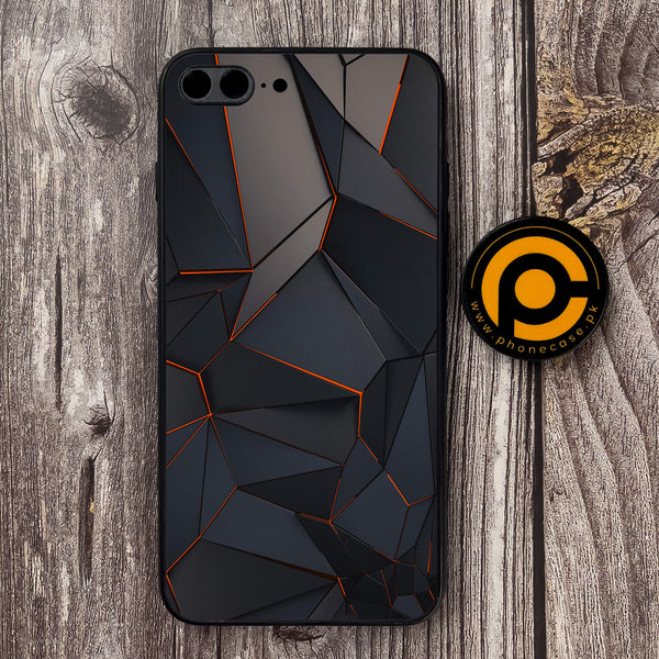 iPhone 7 Plus - 3D Design 2 - Premium Metal Printed soft Bumper shock Proof Case  CS-37835