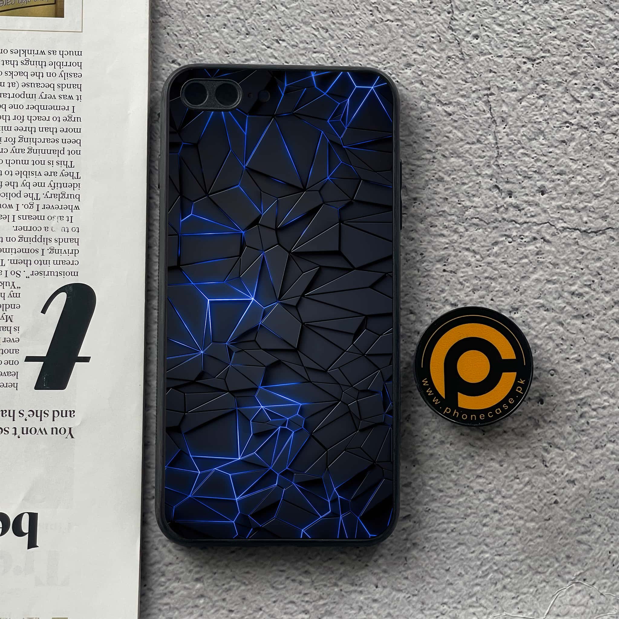 iPhone 8 Plus - 3D Designs - Premium Printed Glass soft Bumper shock Proof Case