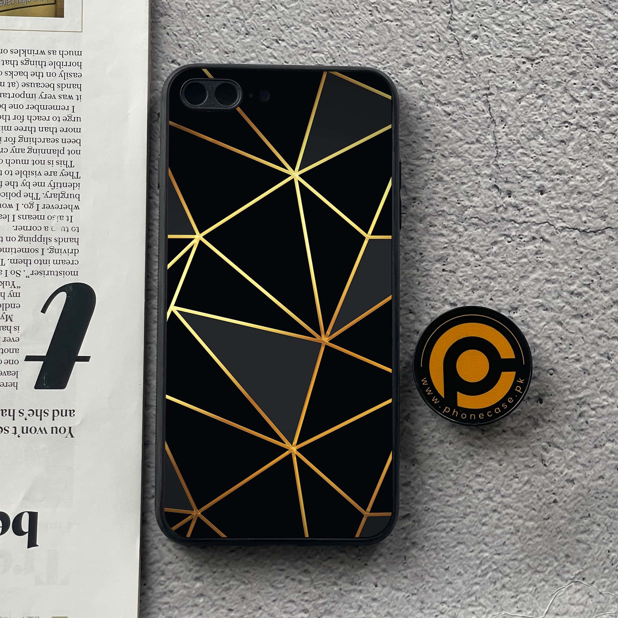 iPhone 8 Plus - 3D Designs - Premium Printed Glass soft Bumper shock Proof Case