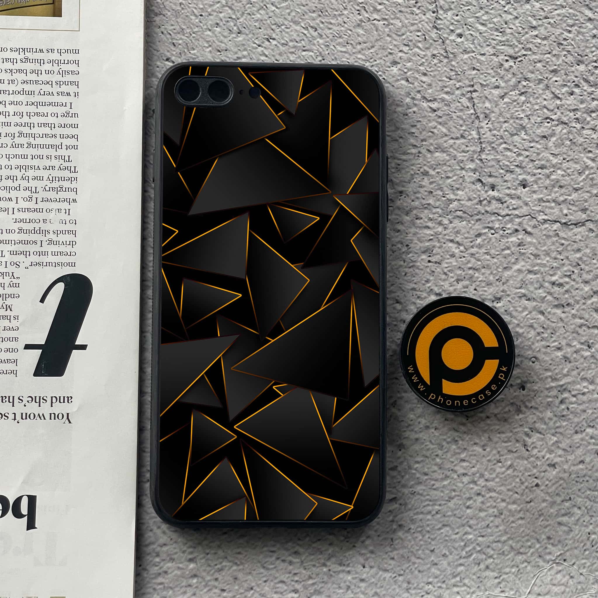 iPhone 8 Plus - 3D Designs - Premium Printed Glass soft Bumper shock Proof Case