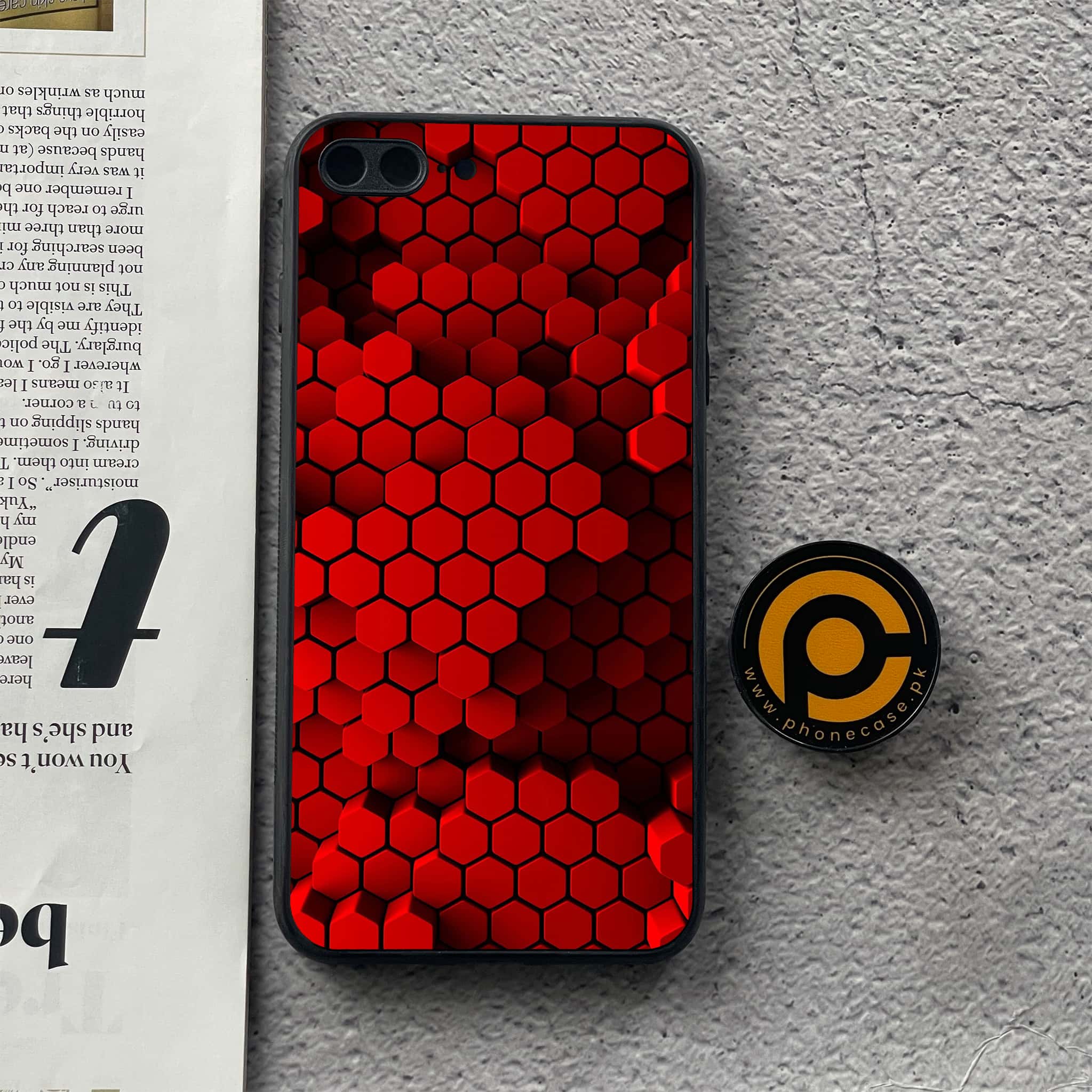 iPhone 8 Plus - 3D Designs - Premium Printed Glass soft Bumper shock Proof Case
