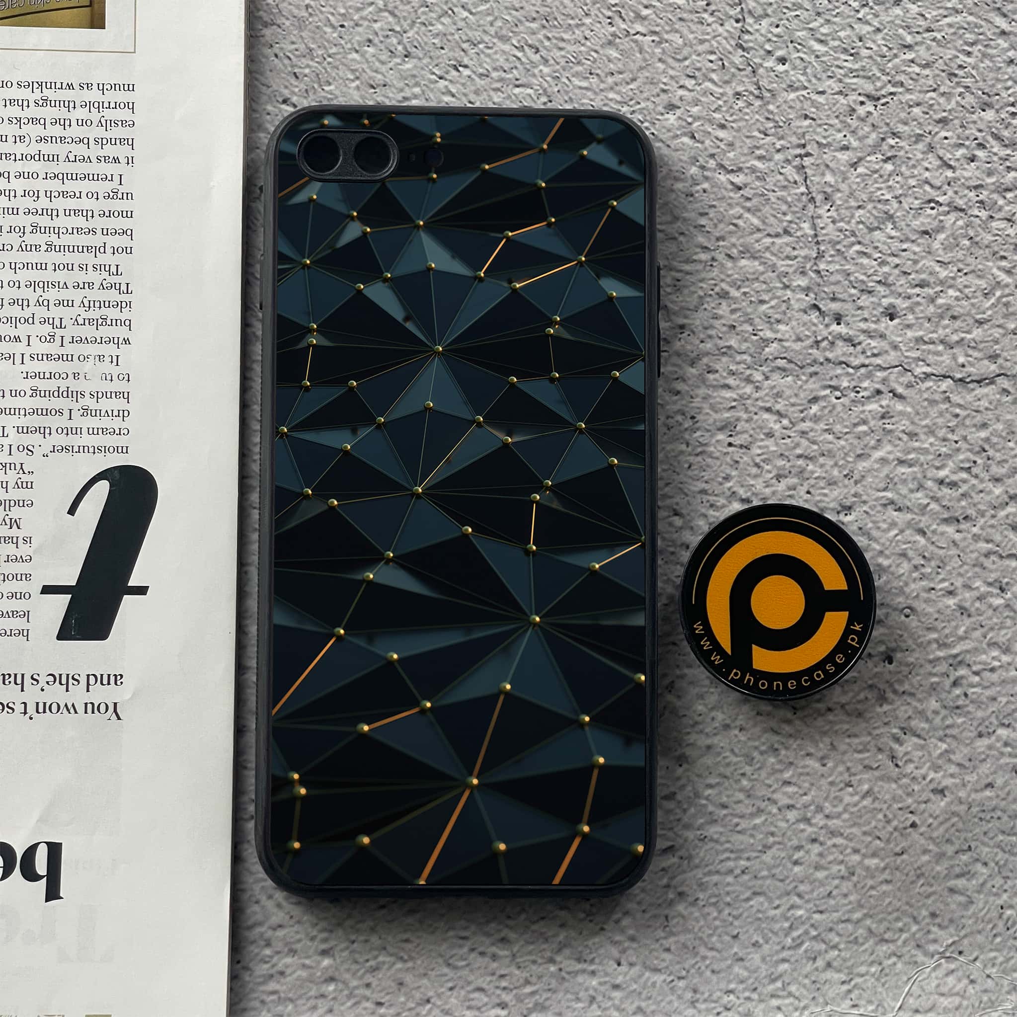 iPhone 8 Plus - 3D Designs - Premium Printed Glass soft Bumper shock Proof Case