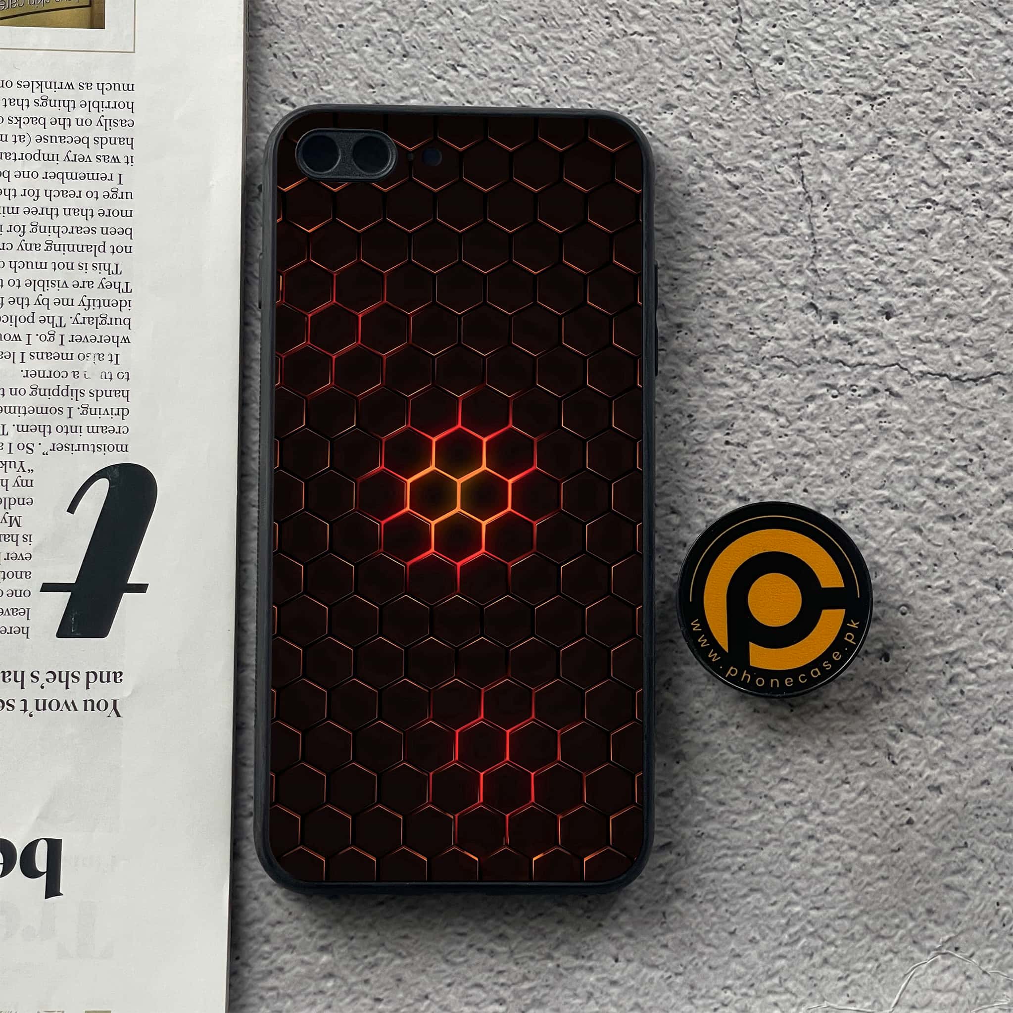 iPhone 8 Plus - 3D Designs - Premium Printed Glass soft Bumper shock Proof Case