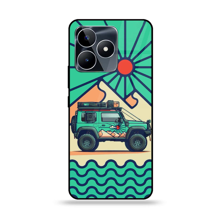 Realme C51 - Suzuki Jimny Design - Premium Printed Glass soft Bumper Shock Proof Case