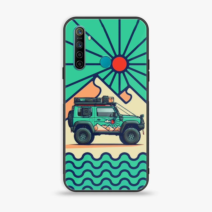 Realme Narzo 10 - Suzuki Jimny Design - Premium Printed Glass soft Bumper Shock Proof Case