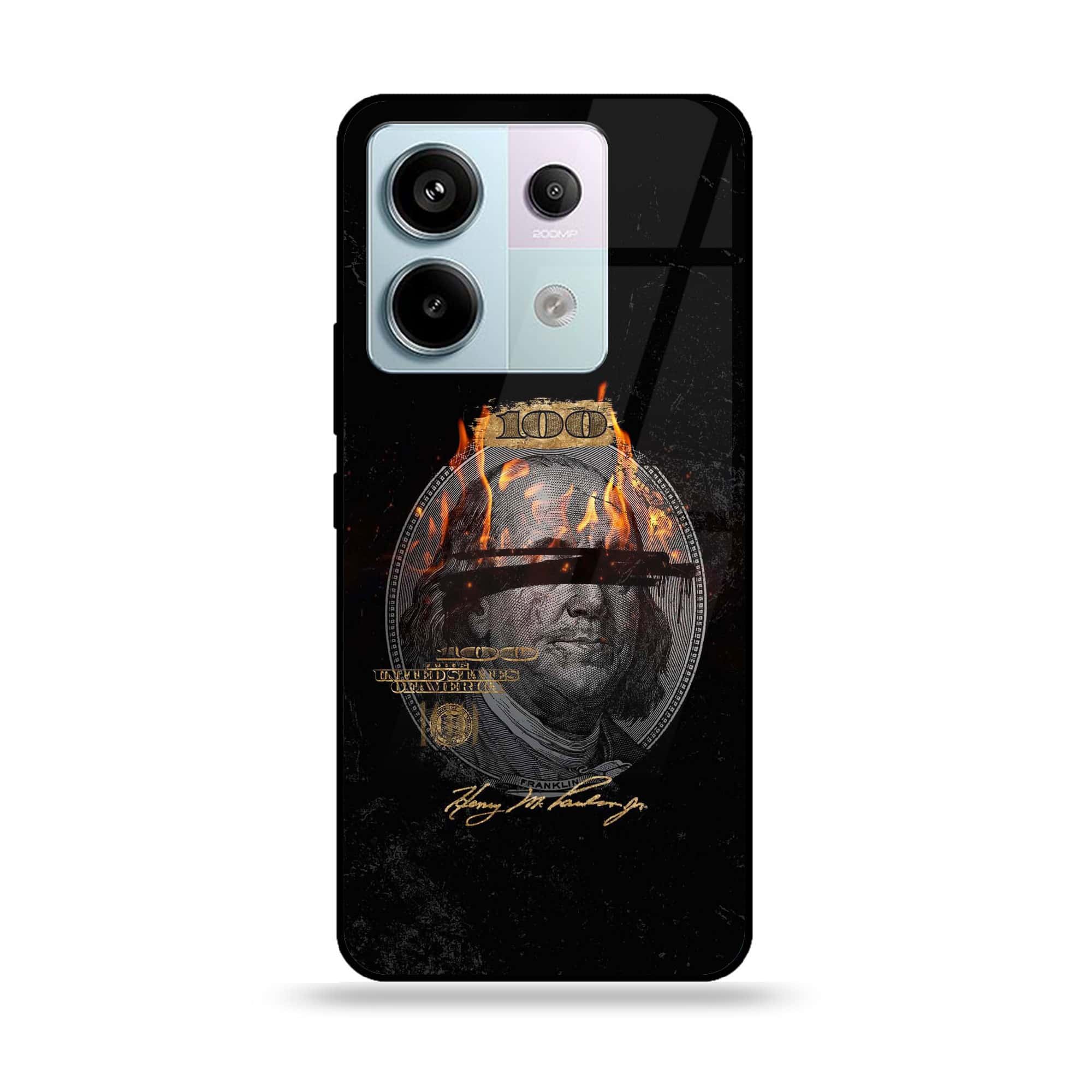 Redmi Note 13 - Dollar Series - Premium Metal Printed soft Bumper shock Proof Case