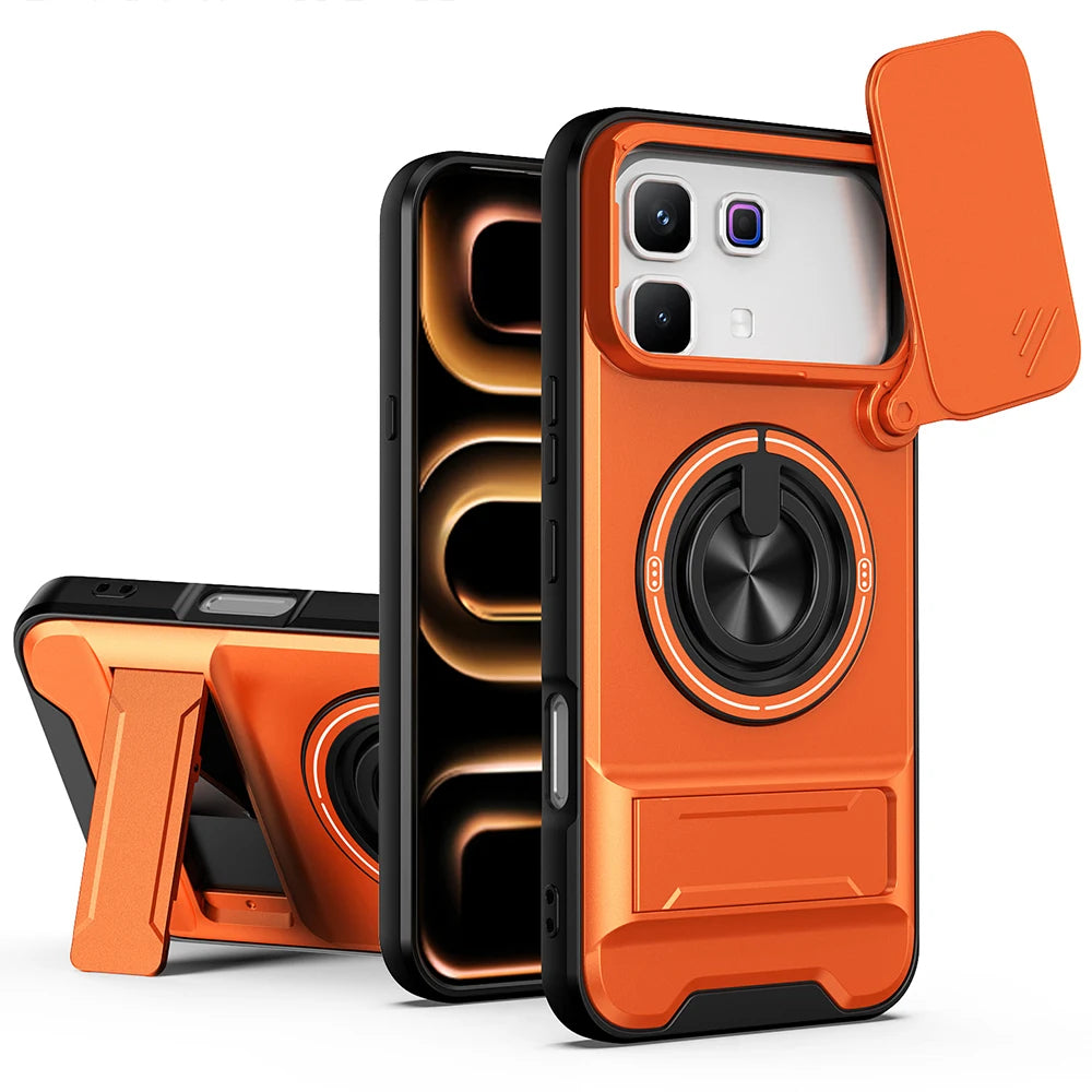 Infinix Note 60/60 Pro - Tactical Stealth MagSafe Case with Sliding Le ...