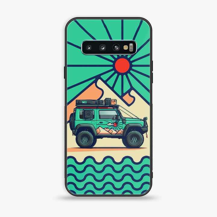 Samsung Galaxy S10 - Suzuki Jimny Design - Premium Printed Glass soft Bumper Shock Proof Case