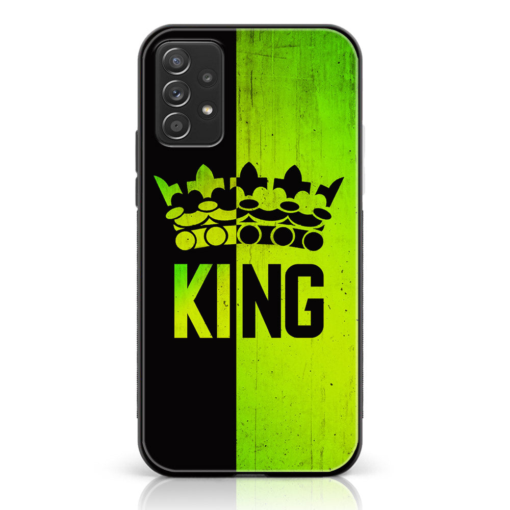 Samsung Galaxy A52s 5G - King Series V 2.0 Series - Premium Printed Glass soft Bumper shock Proof Case