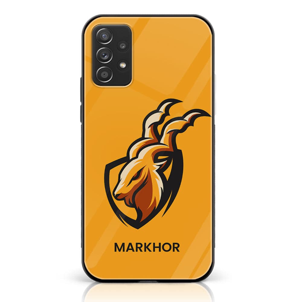 Samsung Galaxy A73 - Markhor Series - Premium Printed Glass soft Bumper shock Proof Case