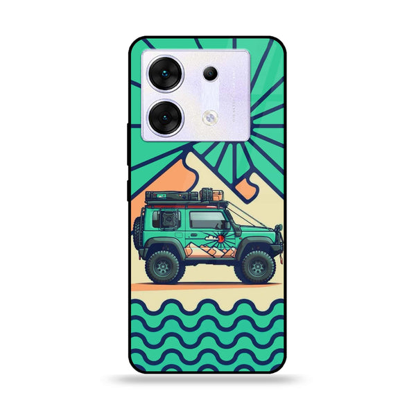 Infinix Zero 30 5G - Suzuki Jimny Design - Premium Metal Printed soft Bumper shock Proof Case