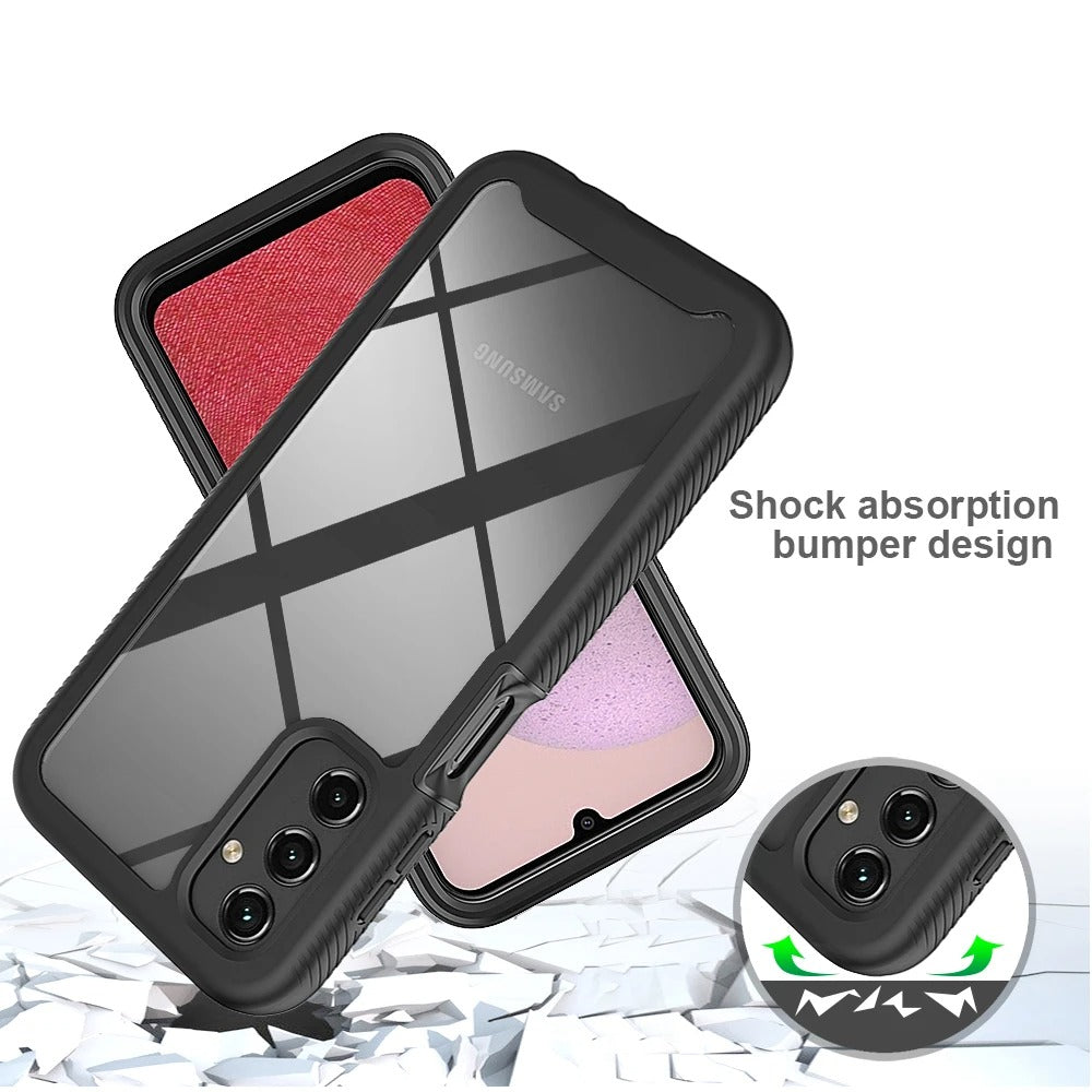 Galaxy A11 / M11 Branded New Hybrid Bumper Shock proof Case With Ultra Clear Back