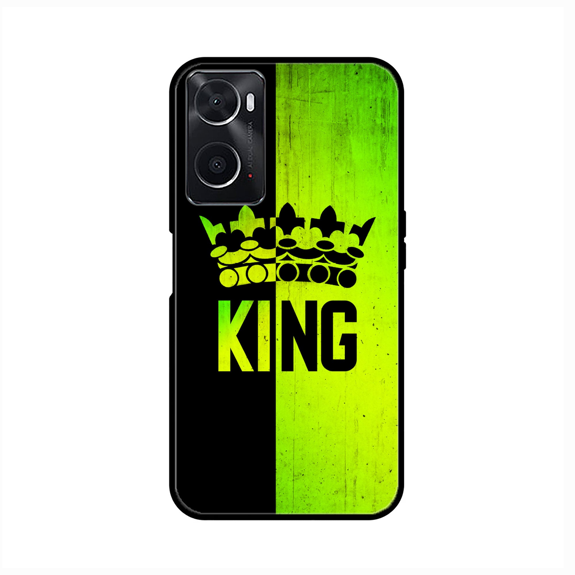 oppo A96 - King Series V 2.0 Series - Premium Printed Glass soft Bumper shock Proof Case