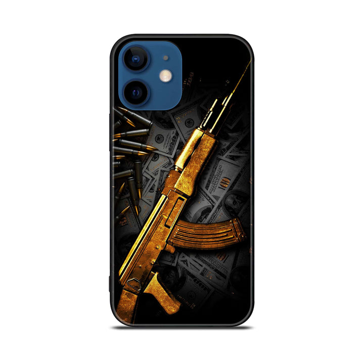 iPhone 12 Mini Dollar Design 6 Premium Metal Printed soft Bumper shock Proof Case CS-20754
