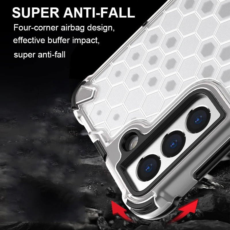 Motorola Moto G6 Play Airbag Shockproof Hybrid Armor Honeycomb Transparent Cover
