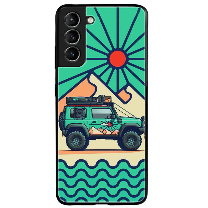 Samsung Galaxy S21 Plus - Suzuki Jimny Design - Premium Metal Printed soft Bumper shock Proof Case