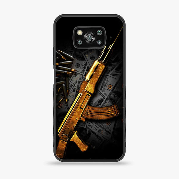 Xiaomi Poco X3- Dollar Design 6 - Premium Printed Glass soft Bumper shock Proof Case CS-10468