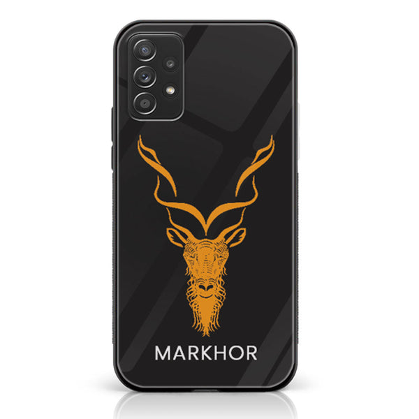 Samsung Galaxy A13 - Markhor Design 3 - Premium Printed Glass soft Bumper shock Proof Case CS-19741