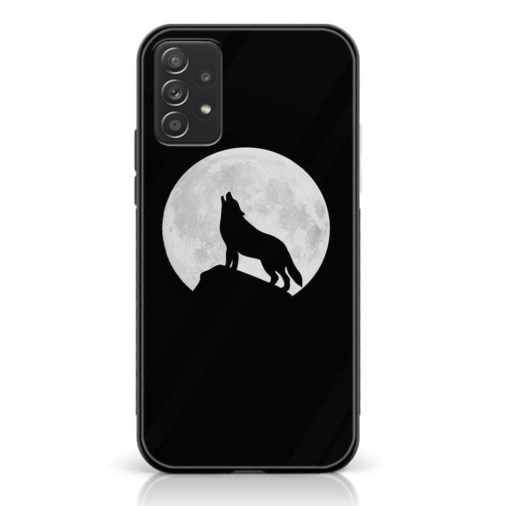 Samsung Galaxy A52s 5G - Wolf Series - Premium Printed Glass soft Bumper shock Proof Case