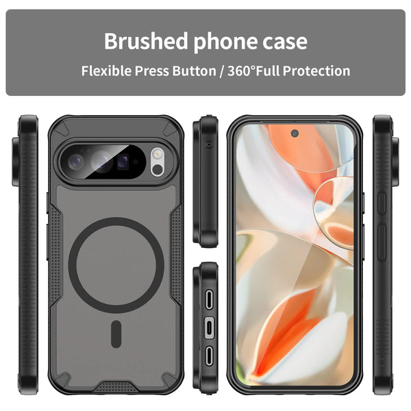 Google Pixel 9 Pro XL - Translucent ForgeCore Magnetic Armor Phone Case